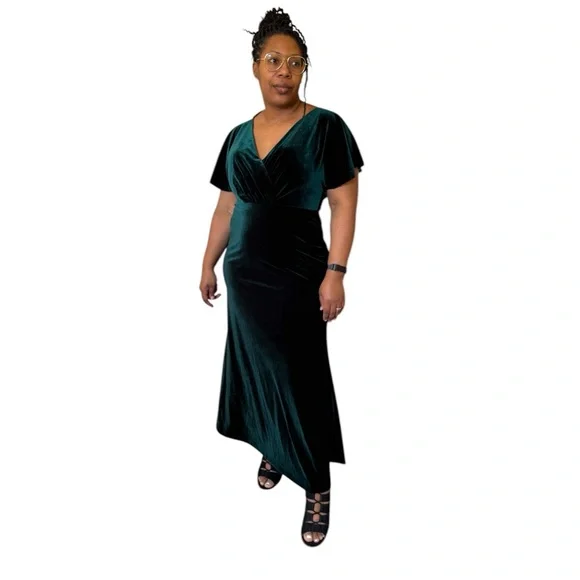 Jenny Yoo | Dresses | Jenny Yoo Dress Ellis Flutter Sleeve Open Back Stretch Velvet Gown | Poshmark Jenny Yoo | Dresses | Jenny Yoo Dress Ellis Flutter Sleeve Open Back Stretch Velvet Gown | Poshmark